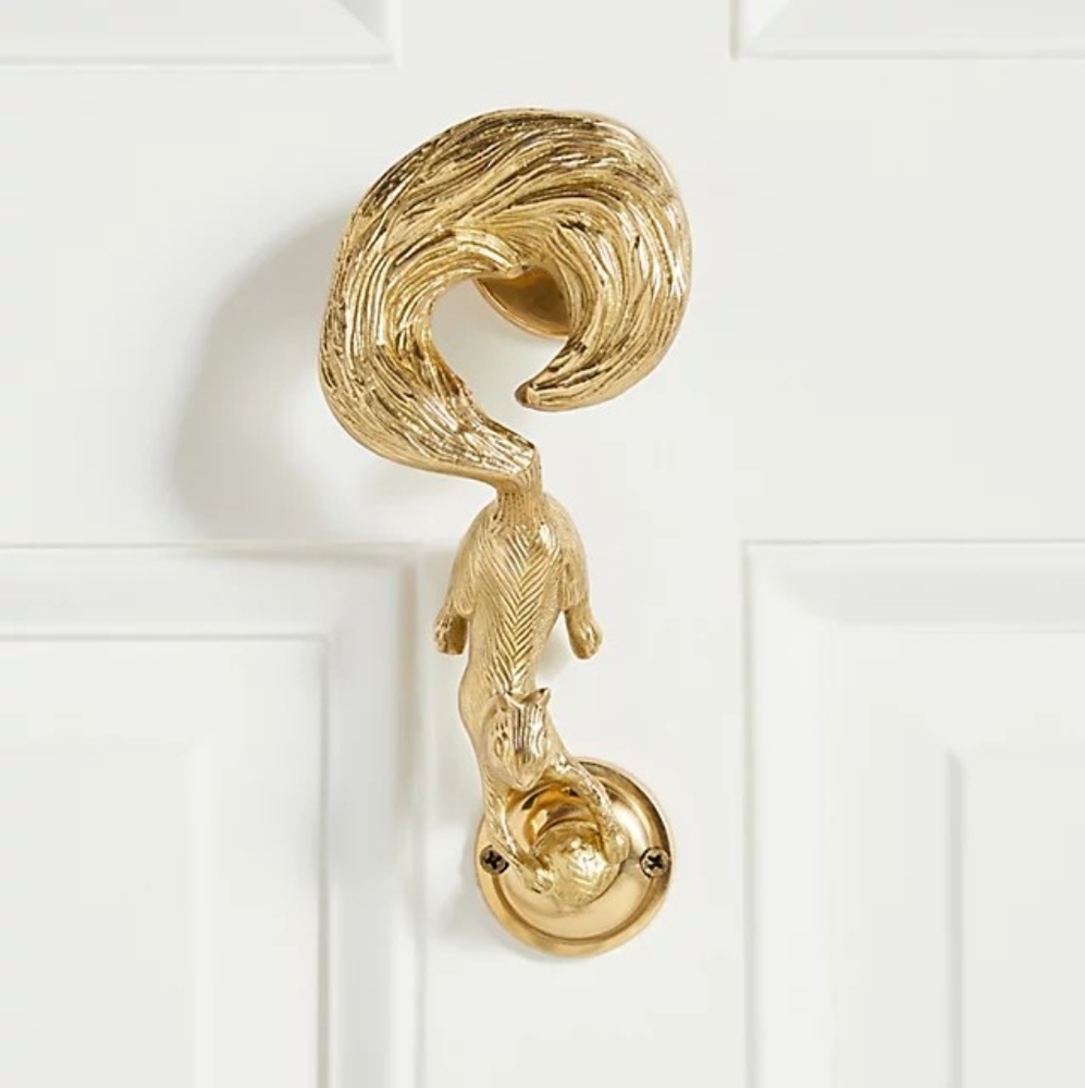 Anthropologie Penny Squirrel Door Knocker